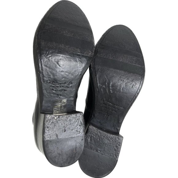 La Bottega di Lisa Black Leather Ankle Boots, back zip size EU 37 Made in Italy - Picture 8 of 8
